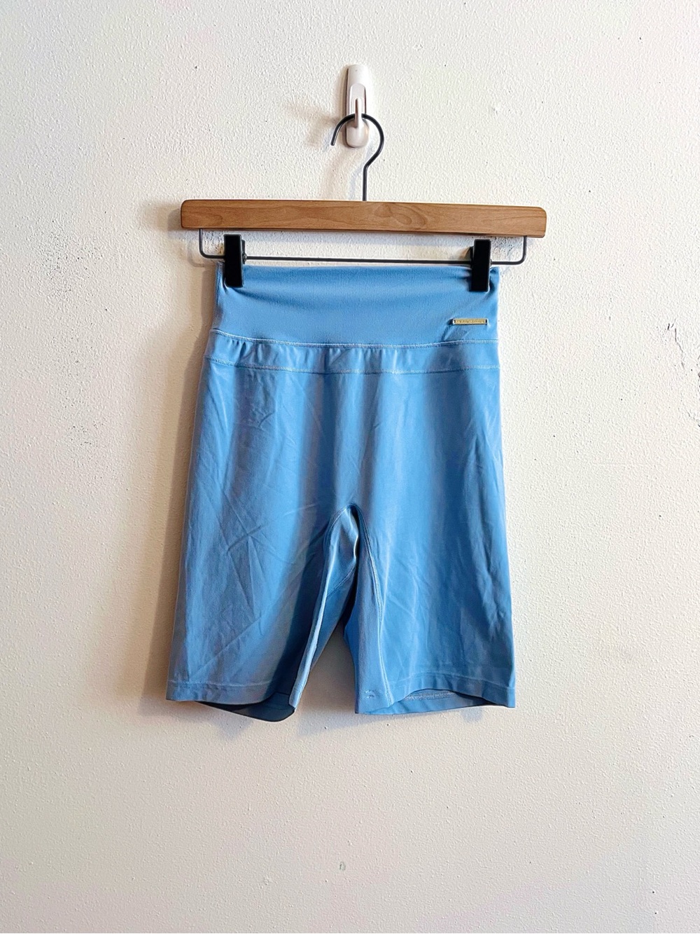 Gymshark x Whitney Simmons Light Blue High-Waist Bike Shorts